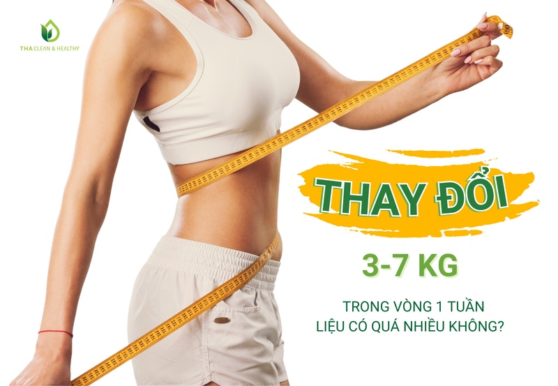 THAY ĐỔI 3-7 KG TRONG VÒNG 1 TUẦN LIỆU CÓ QUÁ NHIỀU KHÔNG?