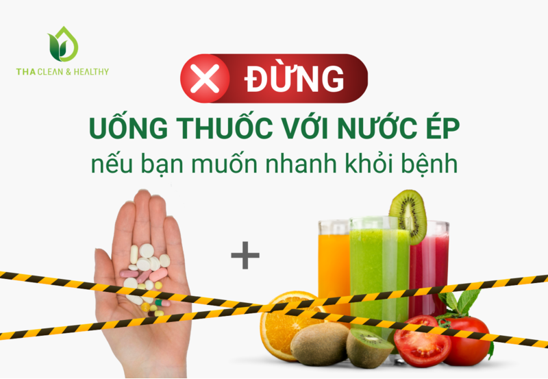 ĐỪNG UỐNG THUỐC VỚI NƯỚC ÉP NẾU BẠN MUỐN NHANH KHỎI BỆNH