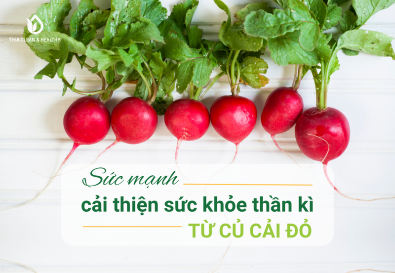 ‘SỨC MẠNH” CẢI THIỆN SỨC KHỎE TỪ CỦ CẢI ĐỎ