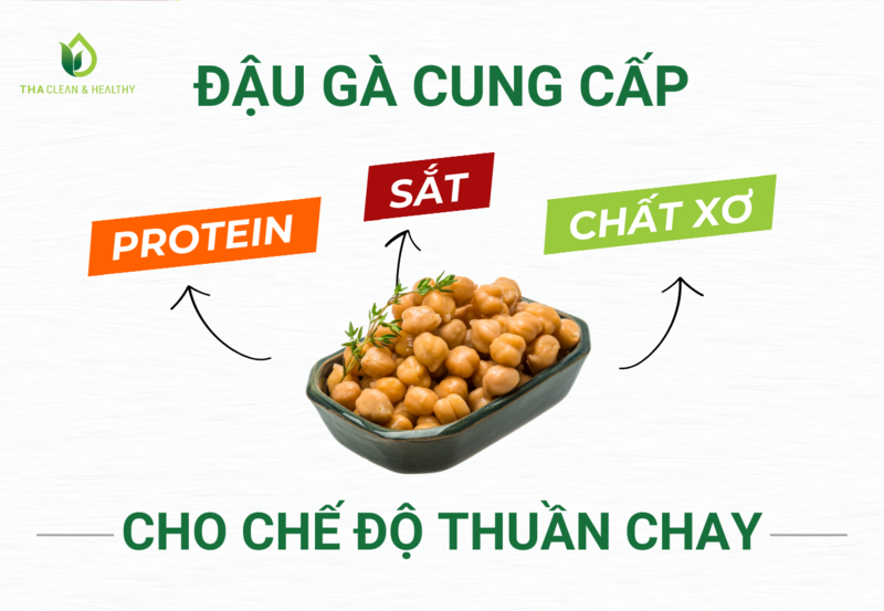 ĐẬU GÀ CUNG CẤP SẮT, PROTEIN VÀ CHẤT XƠ CHO CHẾ ĐỘ THUẦN CHAY