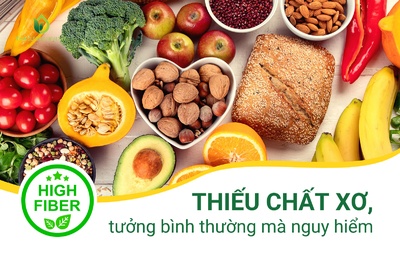 THIẾU CHẤT XƠ, TƯỞNG BÌNH THƯỜNG MÀ NGUY HIỂM