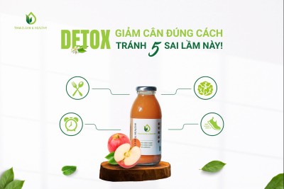 Tránh 5 sai lầm để detox giảm cân đúng cách