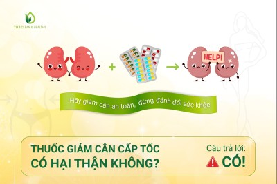 Thuốc giảm cân cấp tốc có hại thận không? 