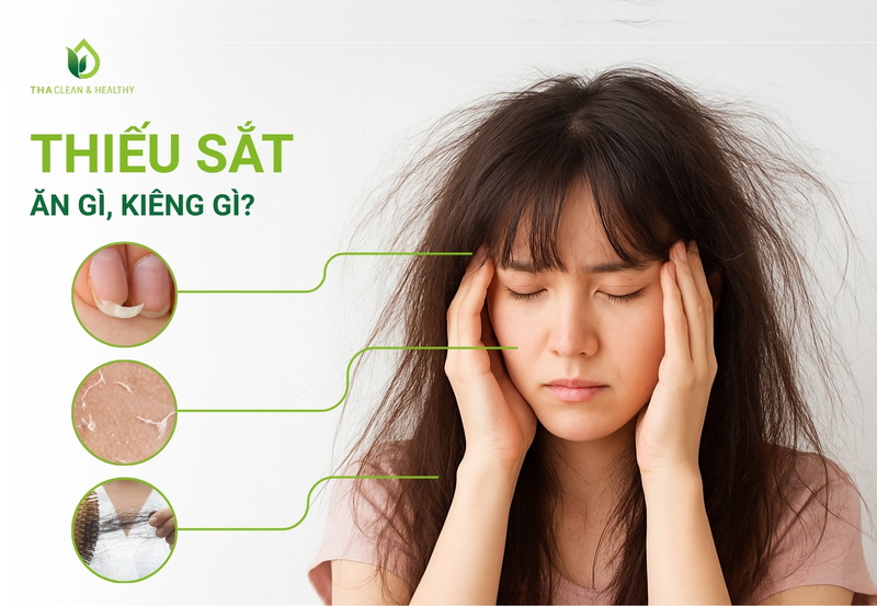 Thiếu sắt ăn gì, kiêng gì?