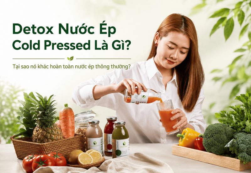 Detox Nước Ép Cold Pressed Là Gì? Và Tại Sao Nó Khác Với Bạn Đang Nghĩ