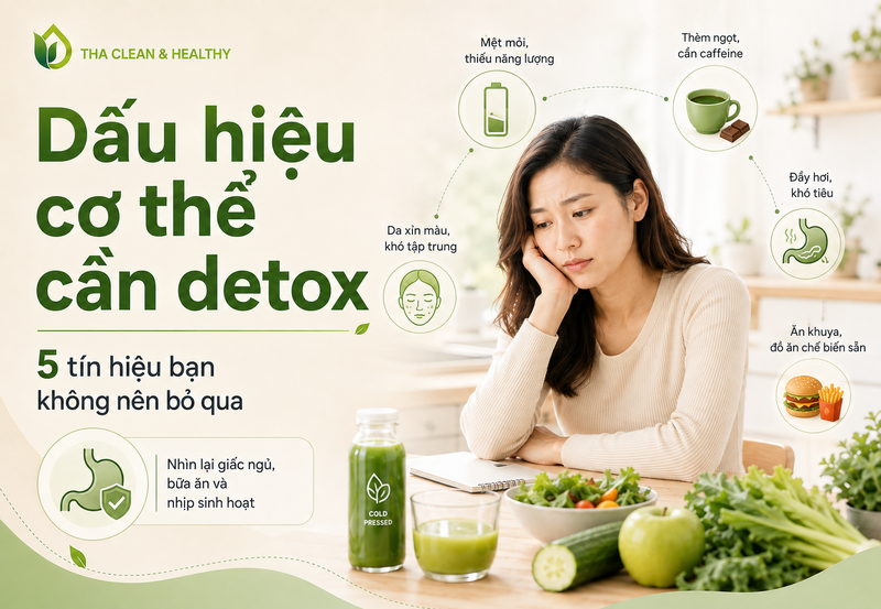 Dấu hiệu cơ thể cần detox: 5 biểu hiện bạn không nên bỏ qua