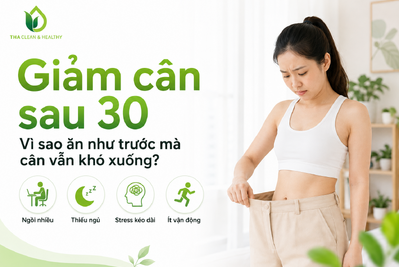 Giảm cân sau 30: Vì sao ăn như trước mà cân vẫn khó giảm?