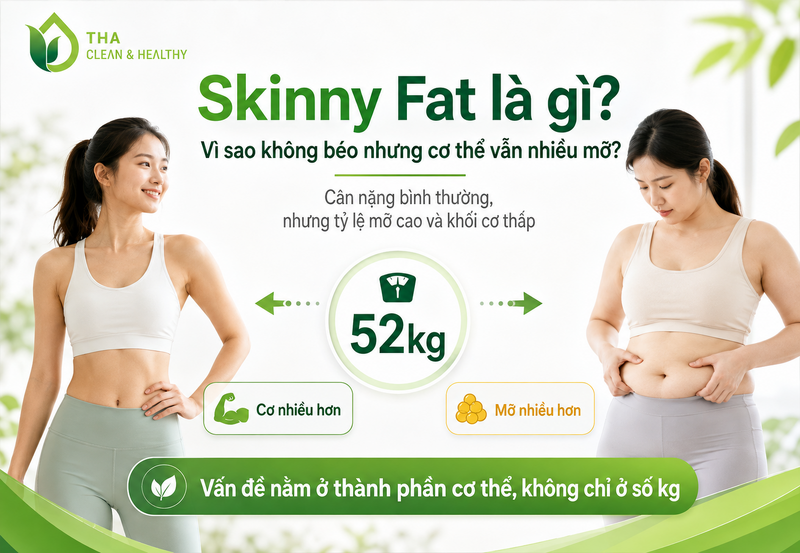 Skinny Fat là gì? Vì sao không béo nhưng cơ thể vẫn nhiều mỡ?