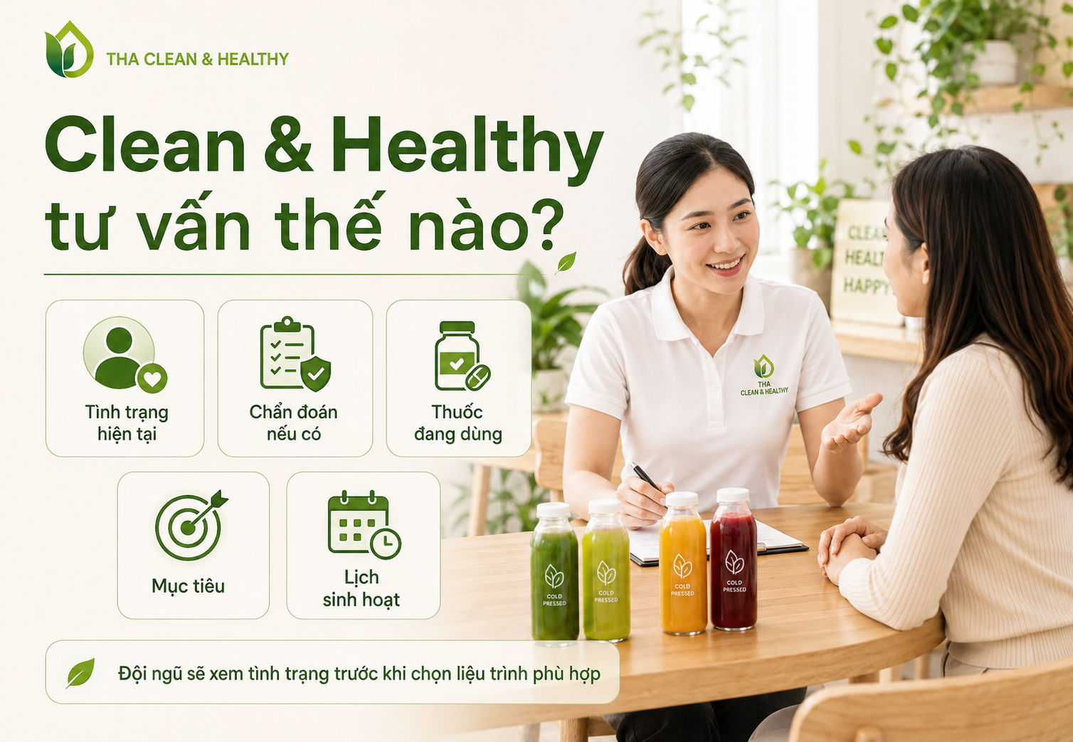 Với các khách hàng đau dạ dày uống detox để giảm cân, thanh lọc cơ thể, chúng mình sẽ tư vấn kĩ lưỡng dựa trên ý kiến của bác sĩ mà bạn đã tham khảo